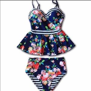 Rad Swim Floral Bathing Suit